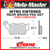 Moto-Master Husqvarna TE250 2003 Nitro Sintered Hard Rear Brake Pads 093221