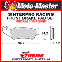 Moto-Master Kawasaki KLX650R Kick Start 93-96 Racing Sintered Medium Front Brake Pad 093411