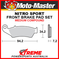 Moto-Master Honda CR125R 1995-2007 Nitro Sintered Hard Front Brake Pad 093421