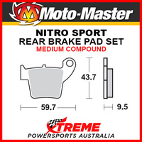 Moto-Master Honda CRF450R 2002-2018 Nitro Sport Sintered Medium Rear Brake Pads 094322