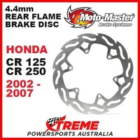 MOTO MASTER 4.4mm REAR FLAME BRAKE ROTOR HONDA CR125 CR250 CR 125 250 2002-2007