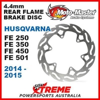 MOTO MASTER 4.4mm REAR FLAME BRAKE ROTOR HUSQVARNA FE 250 350 450 501 2014-2015