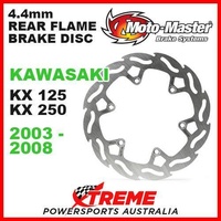 MOTO MASTER 4.4mm REAR FLAME BRAKE ROTOR KAWASAKI KX125 KX250 KX 125 250 03-2008