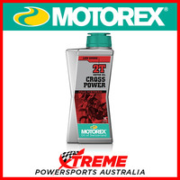 Motorex 1L Fully Synthetic Cross Power 2T Low Smoke Motor Oil MCP2T1