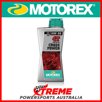 Motorex 1L 10W60 4T Fully Synthetic Cross Power Motor Oil MCP4T10601
