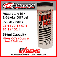 Maxima Quick 2 Mix Bottle 590ml Two Stroke Oil Fuel Ratio Mixer Measuring Jug