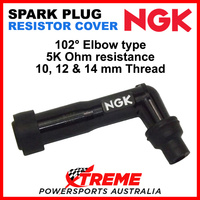 NGK XZ05F Spark Plug Resistor Cover Cap 102 Degree 5k Resist 10, 12, 14mm Thread
