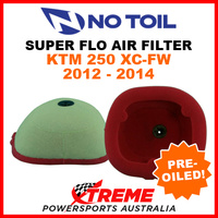 No Toil KTM 250XC-FW 2012-2014 Super Flo Flame Resistant Air Filter Element