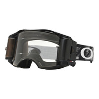 Oakley Airbrake MX Jet Black Speed Clear Roll-Off Goggles Race Ready