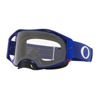 Oakley Airbrake MX Moto Blue Goggles with Clear Lens