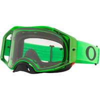 Oakley Airbrake MX Moto Green Goggles with Clear Lens