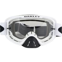 Oakley O Frame 2.0 MX Matte White Goggles w/ Clear & Dark Grey Lens
