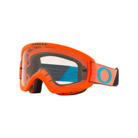 Oakley O Frame 2.0 XS PRO Tuffblocks Orange/Blue Youth Goggles w/ Clear Lens