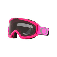 Oakley O Frame 2.0 XS PRO Tuffblocks Pink/Gunmetal Youth Goggles Dark Grey Lens
