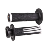 ODI MX EMIG PRO Lock-On Throttle Grips Black/White 2/4-Stroke Motocross Dirtbike