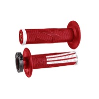 ODI MX EMIG PRO Lock-On Throttle Grips Red/White 2/4-Stroke Motocross Dirt Bike