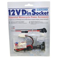 Oxford 12v Din Power Socket 18mm Plugs