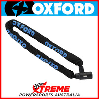 Oxford Security 1.5m x 8mm Black GP 8 Round Link Chain & Integral Lock MX Bike