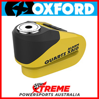 Oxford Security 10mm Pin Yellow/Black Quartz XA10 Alarm Disc Lock MX Motorcycle