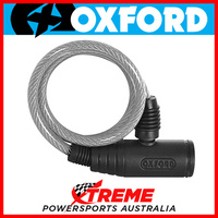 Oxford Security 0.6m x 6mm Clear Bumper Armoured Cable Lock MX Motorcycle Bike
