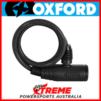 Oxford Security 0.6m x 6mm Smoke Bumper Armoured Cable Lock MX Motorcycle Bike