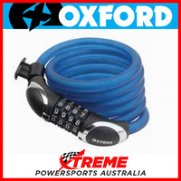 Oxford Security 1.8m x 12mm Blue COMBI 12 Combination Lock MX Motorcycle Bike