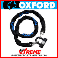 Oxford Security 1.0m Black HD Heavy Duty Chain & Padlock MX Motorcycle Bike