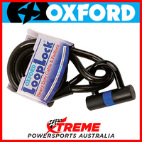 Oxford Security 1.8m x 15mm Black Loop Lock 15 Cable & Padlock MX Motorcycle
