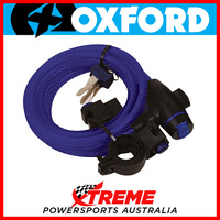 Oxford Security 1.8m x 12mm Blue Cable Lock MX Motorcycle Bike