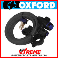 Oxford Security 1.8m x 12mm Smoke Cable Lock MX Motorcycle Bike