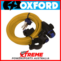 Oxford Security 1.8m x 12mm Gold Cable Lock MX Motorcycle Bike