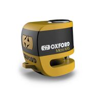 Oxford Micro Xa5 Scooter Alarm Disc Lock Black/Yellow 110db