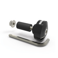 Oxford 22mm Handlebar Black Medium Weighted Bar Ends w/ 13/18mm Expansion Bush