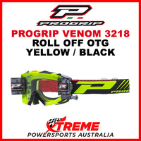 Adult ProGrip Venom 3218 OTG Roll Off Goggles Yellow Black No Fog Lens 3218GNF