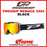 ProGrip Menace 3404 Motocross Goggles Black No Fog Lens + 2 Lens 3404BKR