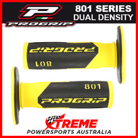 Progrip 801 Half Waffle Dual Density Yellow Grips MX Dirt Bike Motorcycle