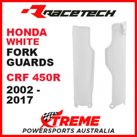 Rtech Honda CRF450R 2002-2017 White Fork Guards Protectors