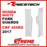 Rtech Honda CRF450RX 2017-2018 White Fork Guards Protectors