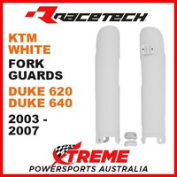 Rtech KTM DUKE 620 640 2003-2007 White Fork Guards Protectors