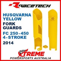Rtech Husqvarna FC250 FC350 FC450 2014 Yellow Fork Guards Protectors