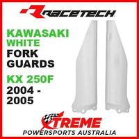 Rtech Kawasaki KX250F KXF250 2004-2005 White Fork Guards Protectors