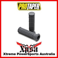 PRO TAPER ATV QUAD HALF WAFFLE SINGLE DENSITY GRIPS DARK GREY MEDIUM COMPOUND