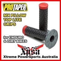 ProTaper Pillow Top Lite Grips Grey/Black/Red MX Motocross Dirt Bike 024884