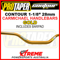ProTaper 027912 Contour Handlebar Oversize 1-1/8" Fat Bars Carmichael Bend Gold