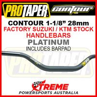 ProTaper 027922 Contour Handlebar Oversize 1-1/8" Fat Bars Factory For Suzuki/KTM Stock Bend Platinum