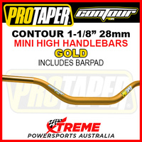 ProTaper 027936 Contour Handlebar Oversize 1-1/8" Fat Bars Mini High Bend Gold