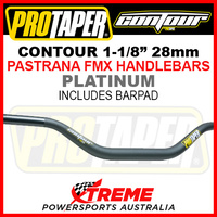 ProTaper 027942 Contour Handlebar Oversize 1-1/8" Fat Bars Pastrana FMX Bend Platinum
