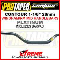 ProTaper 027954 Contour Handlebar Oversize 1-1/8" Fat Bars Windham/RM Mid Bend Platinum