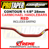ProTaper 027991 Contour Handlebar Oversize 1-1/8" Fat Bars Carmichael Bend Red