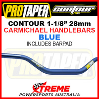 ProTaper 027992 Contour Handlebar Oversize 1-1/8" Fat Bars Carmichael Bend Blue